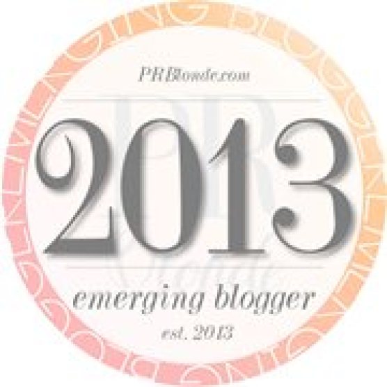 2013 Emerging Blogger Badge - PRBlonde